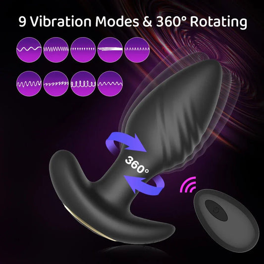 10 Speeds Rotating Anal Vibrator Butt Plug Men Prostate Massager Anal Stimulator Female Masturbator Adult Sex Toys for Women Gay - My Store10 Speeds Rotating Anal Vibrator Butt Plug Men Prostate Massager Anal Stimulator Female Masturbator Adult Sex Toys for Women Gaythai - adultMy StoreRemote10 Speeds Rotating Anal Vibrator Butt Plug Men Prostate Massager Anal Stimulator Female Masturbator Adult Sex Toys for Women Gay