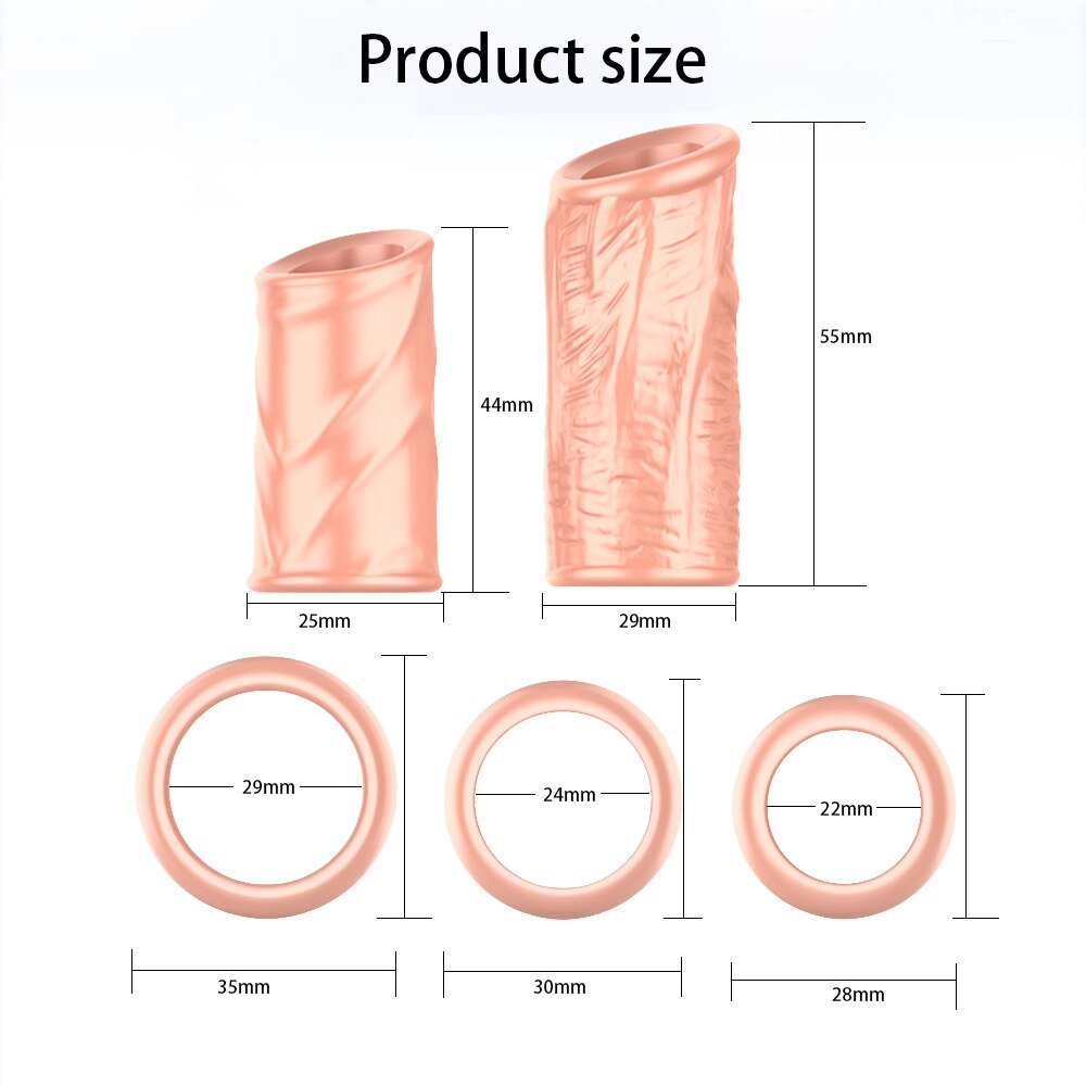 5PCS Foreskin Correction Penis Sleeve Cock Ring Glans Stimulate Sex Toys for Men Delay Ejaculation Screw Shape Two Sizes - My Store5PCS Foreskin Correction Penis Sleeve Cock Ring Glans Stimulate Sex Toys for Men Delay Ejaculation Screw Shape Two Sizes33sextoysMy Store5PCS Foreskin Correction Penis Sleeve Cock Ring Glans Stimulate Sex Toys for Men Delay Ejaculation Screw Shape Two Sizes