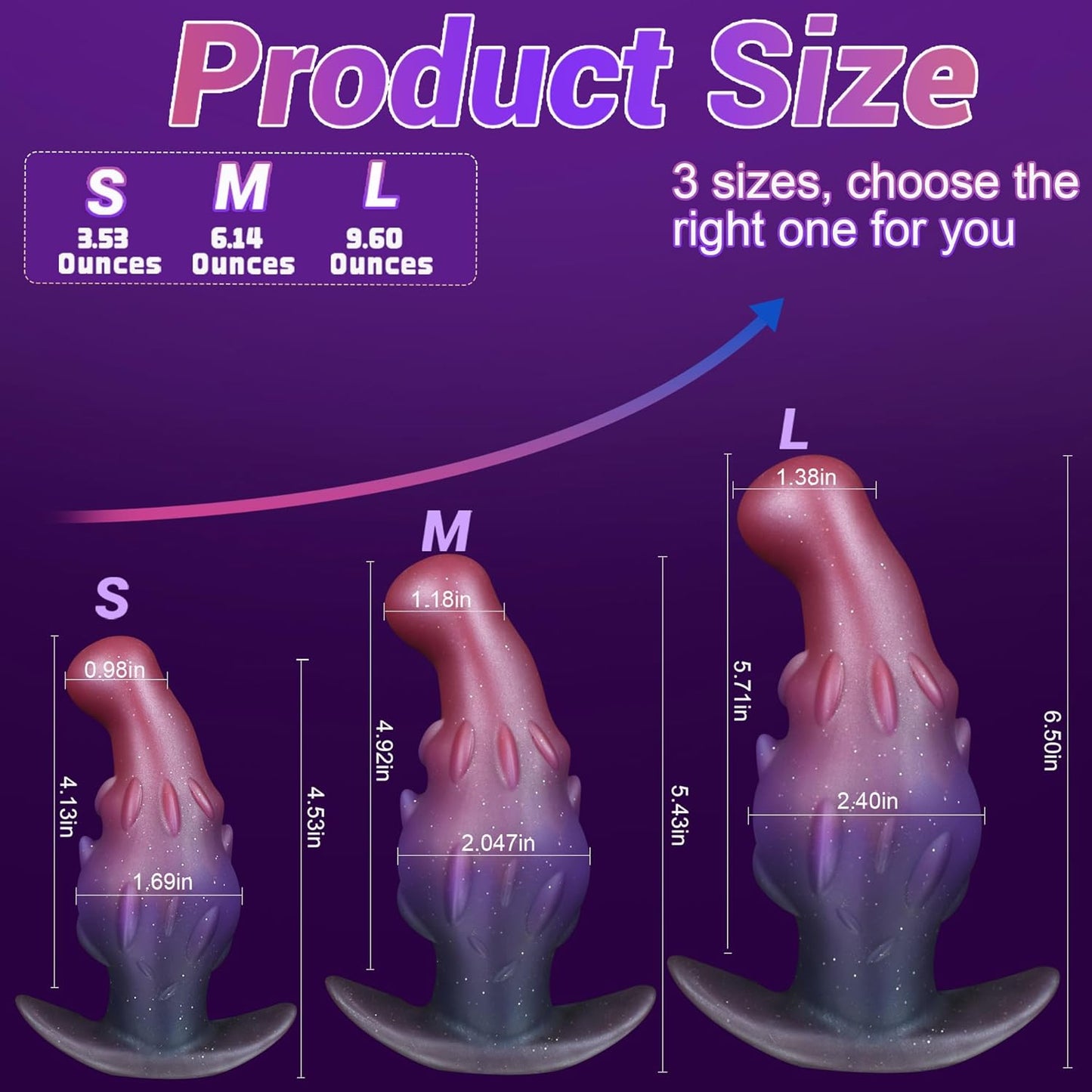 Butt Plug Set Anal Plug Prostate Massager. Wearable Anal Training Set Sex Toys Kit with T-Base