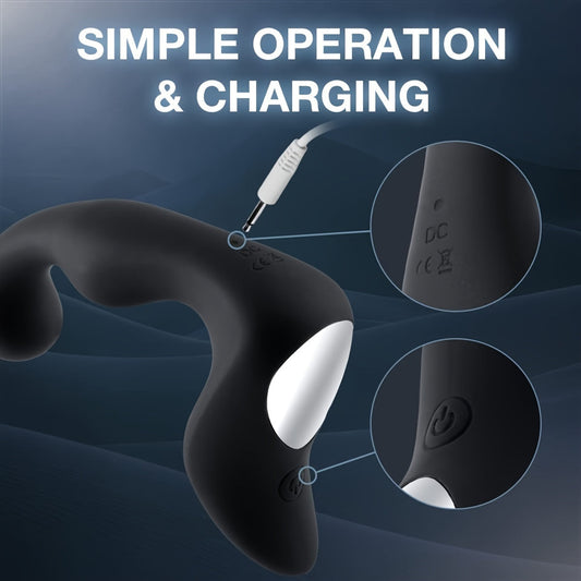 Sexy Sex Toys Prostate Massager Vibrator Sex Toys for Men. Vibrating Butt Plug with Powerful Vibrations Adult for Advanced Player Anal Plug Vibrator Double Sensation Anal Vibrating Training with 10 Frequency Vibration Modes. Ultimate Adult Pleasure