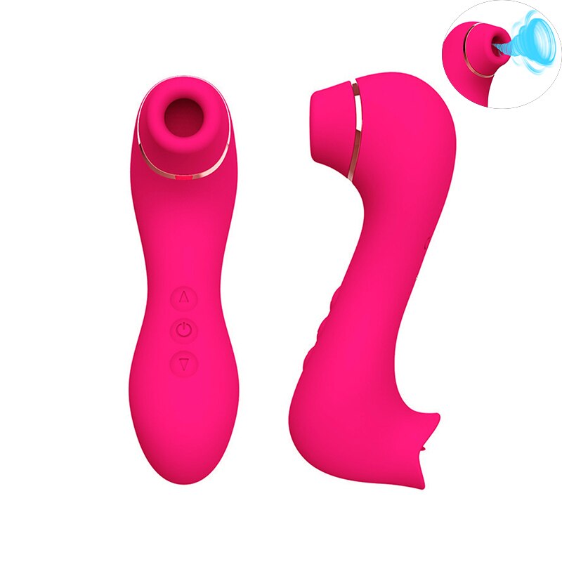 Clitoris Sucker Sex Sucking Toys Vibrator Powerful Clitoris Blowjob Tongue Stimulator Nipple Vagina Pussy Pump Sex Toys for Wome