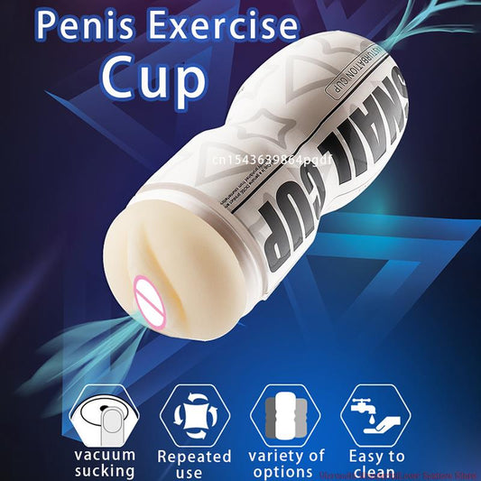 ถ้วย Masturbator ประดิษฐ์หี3D ช่องคลอดที่สมจริงผู้ใหญ่ชายซิลิโคนสำเร็จความใคร่ดูดถ้วย Sex Shop เซ็กซ์ทอยสำหรับชาย