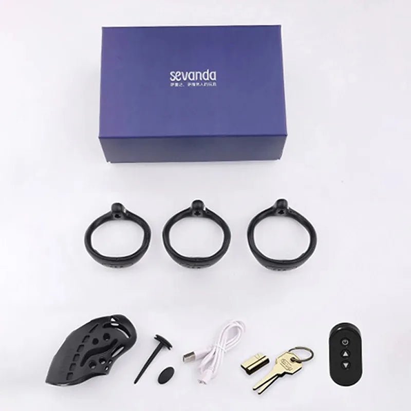 BDSM Shock Male Chastity Cage Wireless Remote Control Shock Chicken Cage Penis Lock With Urethral Obstruction - My StoreBDSM Shock Male Chastity Cage Wireless Remote Control Shock Chicken Cage Penis Lock With Urethral Obstructionthai - adultMy StoreSmart Chastity LockBDSM Shock Male Chastity Cage Wireless Remote Control Shock Chicken Cage Penis Lock With Urethral Obstruction