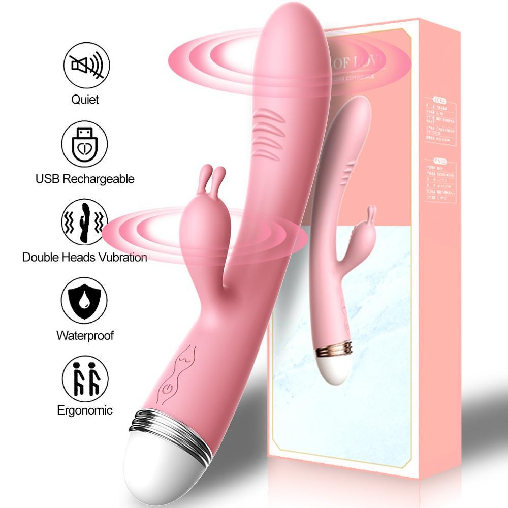 G - spot Rabbit Double Vibrator for Woman Strapon Masturbation Clitoris Stimulator Dildos Waterproof Rechargeable Adult Sex Toys - My StoreG - spot Rabbit Double Vibrator for Woman Strapon Masturbation Clitoris Stimulator Dildos Waterproof Rechargeable Adult Sex Toys33sextoysMy StoreHH59-upgradeupgradeG - spot Rabbit Double Vibrator for Woman Strapon Masturbation Clitoris Stimulator Dildos Waterproof Rechargeable Adult Sex Toys