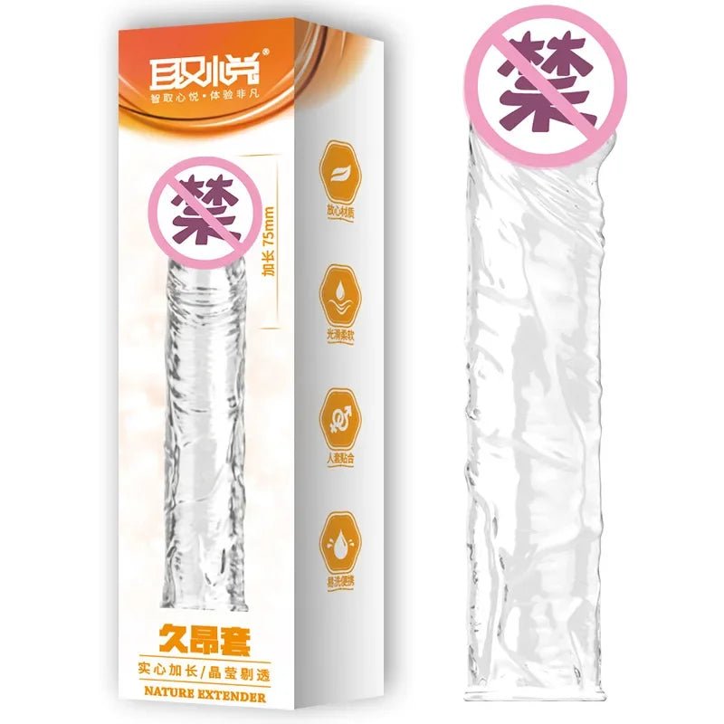 Reusable Penis Extend Sleeve Realistic Dildo Sex Accessories Ring Adult Sex Toy for Men Dildo Condom Cock Erotic Product Shop 18 - My StoreReusable Penis Extend Sleeve Realistic Dildo Sex Accessories Ring Adult Sex Toy for Men Dildo Condom Cock Erotic Product Shop 18thai - adultMy StoreExtended 7.5cm3Reusable Penis Extend Sleeve Realistic Dildo Sex Accessories Ring Adult Sex Toy for Men Dildo Condom Cock Erotic Product Shop 18