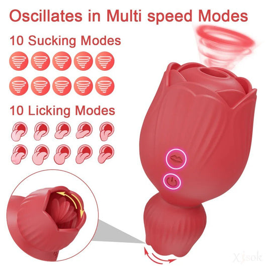Rose Sucking Tongue Licking Vibrator for Women Clitoris Stimulator Oral Nipple Vacuum Clit Sucker Female Sex Toys for Adults - My StoreRose Sucking Tongue Licking Vibrator for Women Clitoris Stimulator Oral Nipple Vacuum Clit Sucker Female Sex Toys for Adultsthai - adultMy StoreGM38 - RD - BOXRose Sucking Tongue Licking Vibrator for Women Clitoris Stimulator Oral Nipple Vacuum Clit Sucker Female Sex Toys for Adults