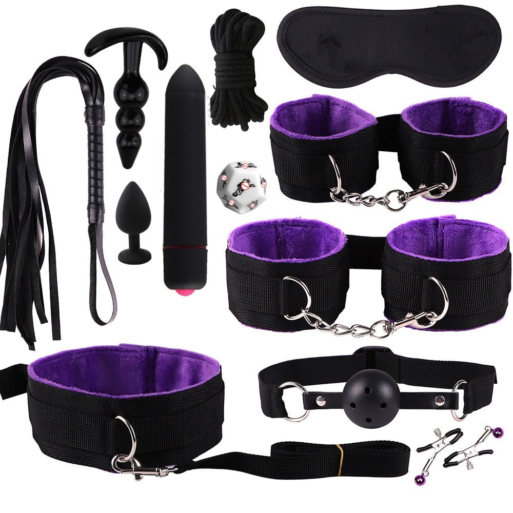 Sex Toys for Women Couples Bdsm Handcuffs for Session Anal Plug Vibrator Sex Games Sexshop Erotic Accessories Toys for Adults 18 - My StoreSex Toys for Women Couples Bdsm Handcuffs for Session Anal Plug Vibrator Sex Games Sexshop Erotic Accessories Toys for Adults 1833sextoysMy StoreChina-12pcs-PurpleTH12pcs - PurpleSex Toys for Women Couples Bdsm Handcuffs for Session Anal Plug Vibrator Sex Games Sexshop Erotic Accessories Toys for Adults 18