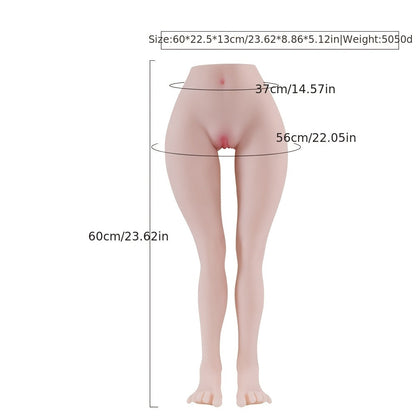 5Kg Leg Fetish Sex Doll for Men.Long Legs Male Masturbator with Lifelike Pussy Ass Moist Vagina and Tight Anus.Dual Channel Male Sex Toy.Male Sex Love Doll Below The Waist