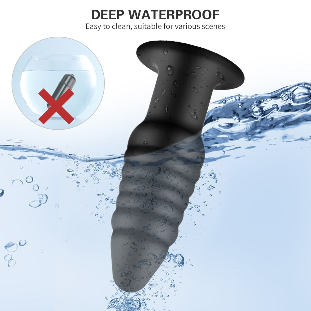 Vibration Anal Plug Safety Silicone Butt Plug Female Masturbation Tool Prostate Massager Erotic Sex Toys for Couple