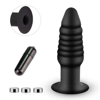 Vibration Anal Plug Safety Silicone Butt Plug Female Masturbation Tool Prostate Massager Erotic Sex Toys for Couple