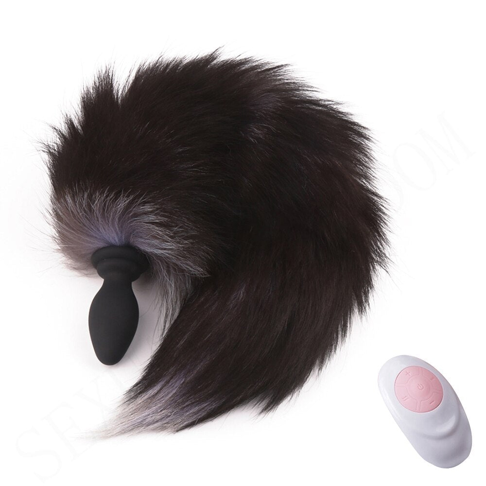10 - frequency Remote Control Anal Plug Vibrator with Fox Tail Silicone Butt Plug Adult Game Prostate Massager Sex Toy for Couples - My Store10 - frequency Remote Control Anal Plug Vibrator with Fox Tail Silicone Butt Plug Adult Game Prostate Massager Sex Toy for Couples33sextoysMy StoreChina-remote-type-11remote - type - 1110 - frequency Remote Control Anal Plug Vibrator with Fox Tail Silicone Butt Plug Adult Game Prostate Massager Sex Toy for Couples