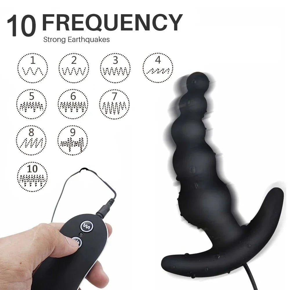 10 Frequency Vibrating Prostate Massager Anal Plug Vibrator Beads Butt Sex Toys Waterproof Powerful Wired For Men Couples - My Store10 Frequency Vibrating Prostate Massager Anal Plug Vibrator Beads Butt Sex Toys Waterproof Powerful Wired For Men Couplesthai - adultMy Storeblack10 Frequency Vibrating Prostate Massager Anal Plug Vibrator Beads Butt Sex Toys Waterproof Powerful Wired For Men Couples