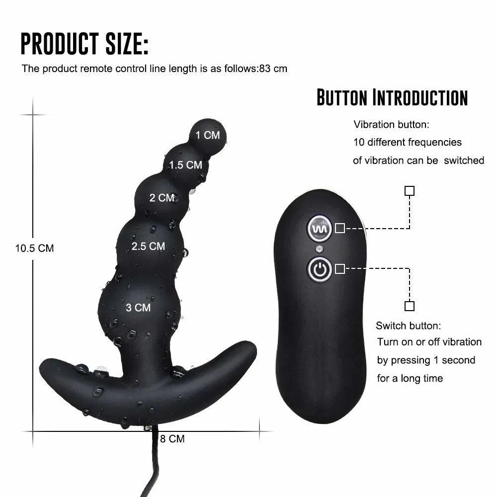10 Frequency Vibrating Prostate Massager Anal Plug Vibrator Beads Butt Sex Toys Waterproof Powerful Wired For Men Couples - My Store10 Frequency Vibrating Prostate Massager Anal Plug Vibrator Beads Butt Sex Toys Waterproof Powerful Wired For Men Couplesthai - adultMy Storeblack10 Frequency Vibrating Prostate Massager Anal Plug Vibrator Beads Butt Sex Toys Waterproof Powerful Wired For Men Couples