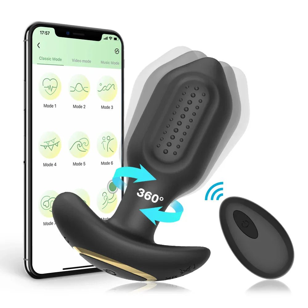 10 Speeds Rotating Anal Vibrator Butt Plug Men Prostate Massager Anal Stimulator Female Masturbator Adult Sex Toys for Women Gay - My Store10 Speeds Rotating Anal Vibrator Butt Plug Men Prostate Massager Anal Stimulator Female Masturbator Adult Sex Toys for Women Gaythai - adultMy StoreRemote10 Speeds Rotating Anal Vibrator Butt Plug Men Prostate Massager Anal Stimulator Female Masturbator Adult Sex Toys for Women Gay