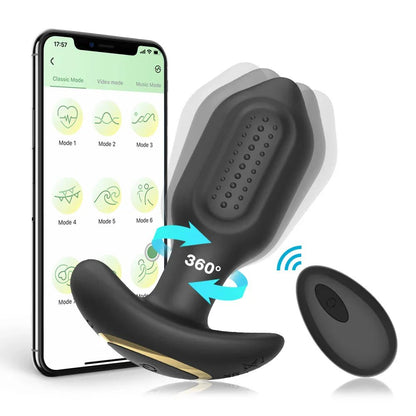 10 Speeds Rotating Anal Vibrator Butt Plug Men Prostate Massager Anal Stimulator Female Masturbator Adult Sex Toys for Women Gay - My Store10 Speeds Rotating Anal Vibrator Butt Plug Men Prostate Massager Anal Stimulator Female Masturbator Adult Sex Toys for Women Gaythai - adultMy StoreRemote10 Speeds Rotating Anal Vibrator Butt Plug Men Prostate Massager Anal Stimulator Female Masturbator Adult Sex Toys for Women Gay