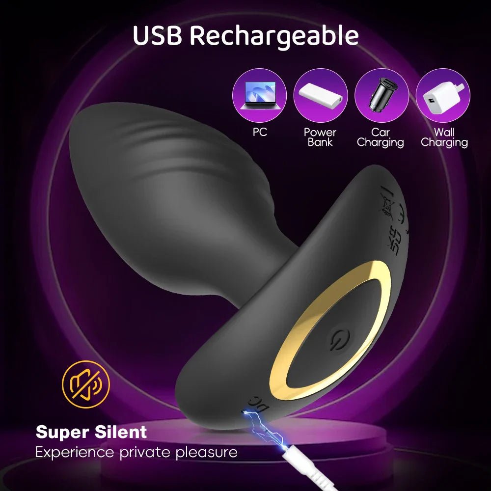 10 Speeds Rotating Anal Vibrator Butt Plug Men Prostate Massager Anal Stimulator Female Masturbator Adult Sex Toys for Women Gay - My Store10 Speeds Rotating Anal Vibrator Butt Plug Men Prostate Massager Anal Stimulator Female Masturbator Adult Sex Toys for Women Gaythai - adultMy StoreRemote10 Speeds Rotating Anal Vibrator Butt Plug Men Prostate Massager Anal Stimulator Female Masturbator Adult Sex Toys for Women Gay