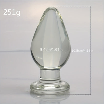5cm Glass Anal Plug for Adult Use. Female and Male Anal Expansion. Masturbation. and Sexual Intercourse Products