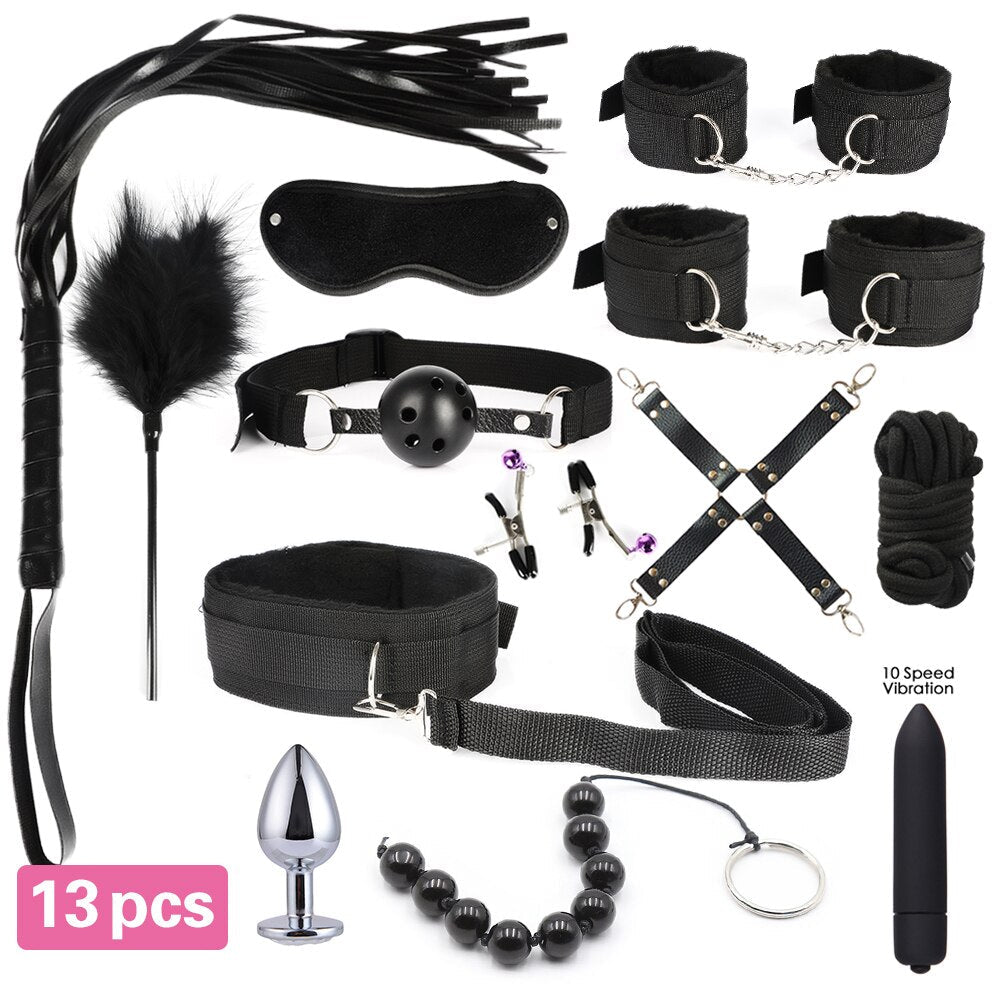 13pcs/set SM Bondage Restraint G Spot Vibrators Adult Game Props Women Sex Toy Noylon Handcuffs Clit Stimulator Adult Sex Shop - My Store13pcs/set SM Bondage Restraint G Spot Vibrators Adult Game Props Women Sex Toy Noylon Handcuffs Clit Stimulator Adult Sex Shop33sextoysMy Store13 pcs set313 pcs set313pcs/set SM Bondage Restraint G Spot Vibrators Adult Game Props Women Sex Toy Noylon Handcuffs Clit Stimulator Adult Sex Shop
