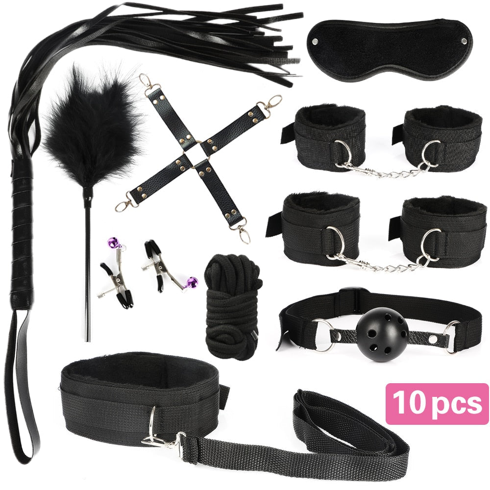 13pcs/set SM Bondage Restraint G Spot Vibrators Adult Game Props Women Sex Toy Noylon Handcuffs Clit Stimulator Adult Sex Shop - My Store13pcs/set SM Bondage Restraint G Spot Vibrators Adult Game Props Women Sex Toy Noylon Handcuffs Clit Stimulator Adult Sex Shop33sextoysMy Store7 pcs set7 pcs set13pcs/set SM Bondage Restraint G Spot Vibrators Adult Game Props Women Sex Toy Noylon Handcuffs Clit Stimulator Adult Sex Shop