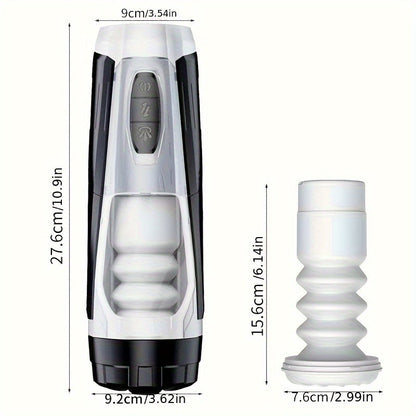 Mecha Warrior Airplane Cup Telescopic Sucking Heating Airplane Cup Male Masturbator Adult Products