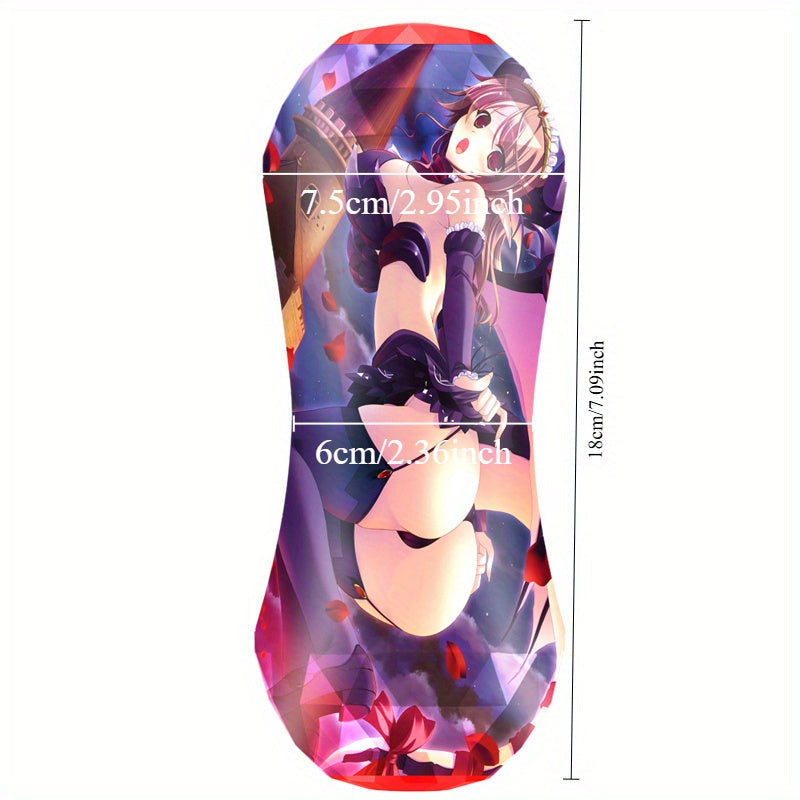 Erotic TPE Handheld Masturbator with Sexy Anime Design - Suitable for Men