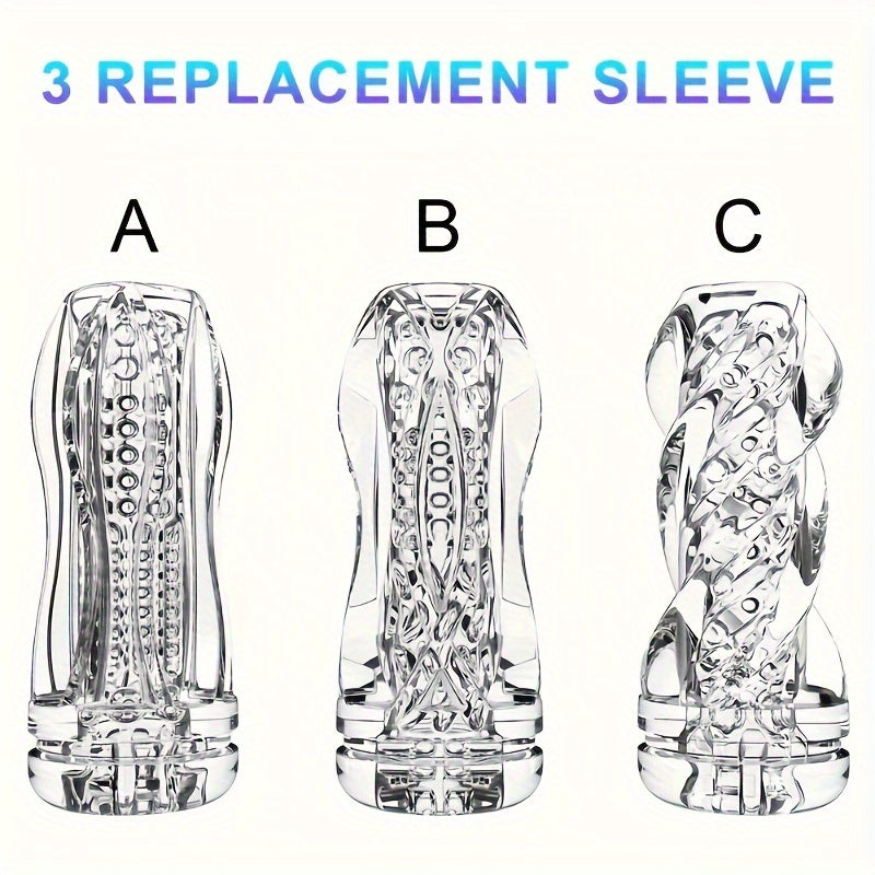 Male Masturbation Cup Massage Sleeve Sex Toy Portable Crystal Vaginal Mouth Sleeve Transparent Vaginal Easy To Clean Transparent Vaginal Male Sex Toys