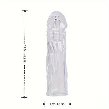 1pcs Men's Flesh Color Or Crystal Adult Sex Toy Penis Cover Sleeve Penis Extender Reusable Delay Ejaculation Add More Fun And Excitement For Men Women Couples - My Store1pcs Men's Flesh Color Or Crystal Adult Sex Toy Penis Cover Sleeve Penis Extender Reusable Delay Ejaculation Add More Fun And Excitement For Men Women Couplesthai - adultMy StoreTransparent white1pcs Men's Flesh Color Or Crystal Adult Sex Toy Penis Cover Sleeve Penis Extender Reusable Delay Ejaculation Add More Fun And Excitement