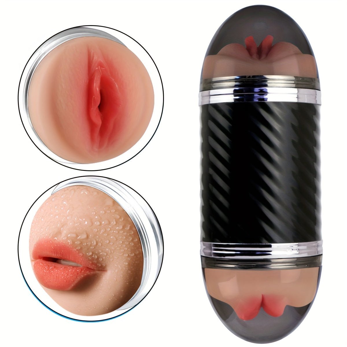 2 In1 Male Masturbators With Vibration Modes Stimulator Double - Side Pocket Pussy Toy Realistic Texture Male Masturbation Cup Silicone Hand Free Stroker Sex Toy - My Store2 In1 Male Masturbators With Vibration Modes Stimulator Double - Side Pocket Pussy Toy Realistic Texture Male Masturbation Cup Silicone Hand Free Stroker Sex Toythai - adultMy StoreBlackVibrating2 In1 Male Masturbators With Vibration Modes Stimulator Double - Side Pocket Pussy Toy Realistic Texture Male Masturbation Cup Silico
