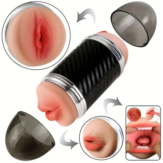 2 In1 Male Masturbators With Vibration Modes Stimulator Double - Side Pocket Pussy Toy Realistic Texture Male Masturbation Cup Silicone Hand Free Stroker Sex Toy - My Store2 In1 Male Masturbators With Vibration Modes Stimulator Double - Side Pocket Pussy Toy Realistic Texture Male Masturbation Cup Silicone Hand Free Stroker Sex Toythai - adultMy StoreBlackVibrating2 In1 Male Masturbators With Vibration Modes Stimulator Double - Side Pocket Pussy Toy Realistic Texture Male Masturbation Cup Silico