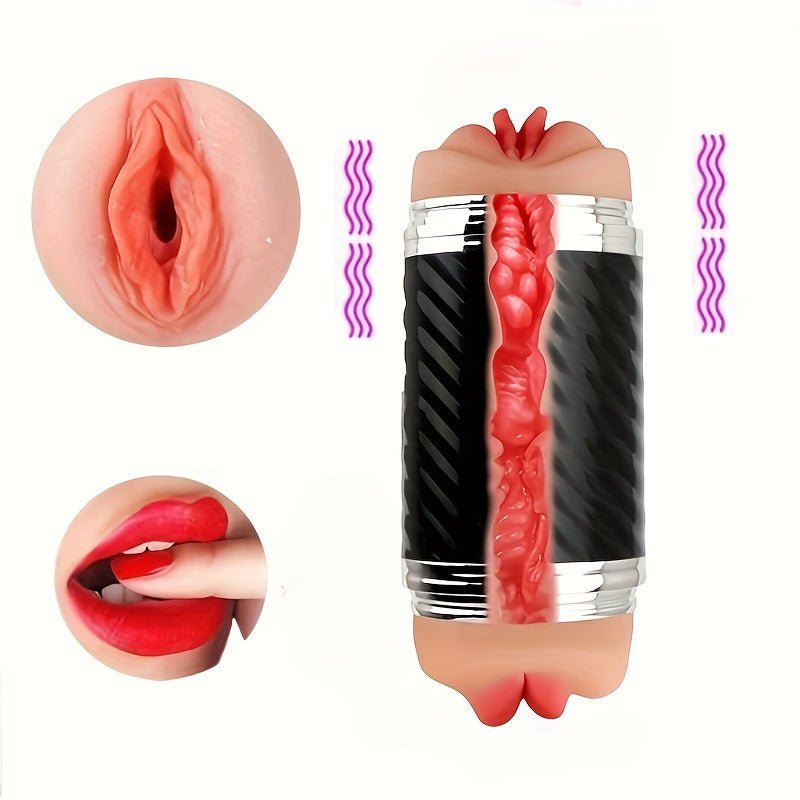 2 In1 Male Masturbators With Vibration Modes Stimulator Double - Side Pocket Pussy Toy Realistic Texture Male Masturbation Cup Silicone Hand Free Stroker Sex Toy - My Store2 In1 Male Masturbators With Vibration Modes Stimulator Double - Side Pocket Pussy Toy Realistic Texture Male Masturbation Cup Silicone Hand Free Stroker Sex Toythai - adultMy StoreBlackVibrating2 In1 Male Masturbators With Vibration Modes Stimulator Double - Side Pocket Pussy Toy Realistic Texture Male Masturbation Cup Silico
