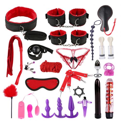 26Pcs Sexy Lace - up Briefs Bondage Handcuffs Blindfold Couple Sex Toys Tool Kit BDSM Bondage Set Flirting Toys for Couple Slave - My Store26Pcs Sexy Lace - up Briefs Bondage Handcuffs Blindfold Couple Sex Toys Tool Kit BDSM Bondage Set Flirting Toys for Couple Slave33sextoysMy StoreRedRed26Pcs Sexy Lace - up Briefs Bondage Handcuffs Blindfold Couple Sex Toys Tool Kit BDSM Bondage Set Flirting Toys for Couple Slave