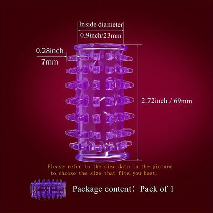 2.72inch Purple Penis Sleeve. Waterproof And Skin - friendly TPE Material. Prickly Texture Design. Physical Sensitivity Reduction. Enhance Erect. Delay Ejaculation Lasting Ring. Sex Toys For Men Or Couples - My Store2.72inch Purple Penis Sleeve. Waterproof And Skin - friendly TPE Material. Prickly Texture Design. Physical Sensitivity Reduction. Enhance Erect. Delay Ejaculation Lasting Ring. Sex Toys For Men Or Couplesthai - adultMy StorePurple2.72inch Purple Penis Sleeve. Waterproof And Skin - f