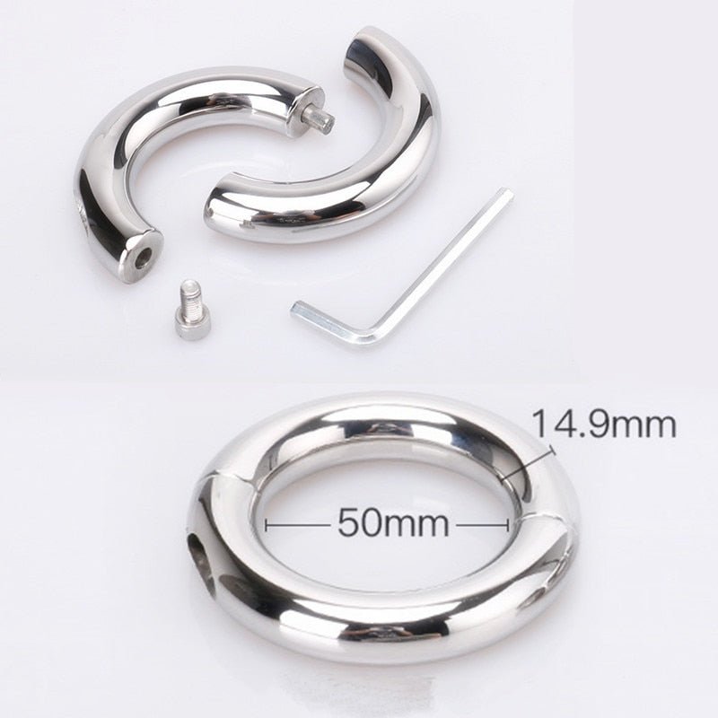 28 - 50mm Stainless Steel Penis Ring Scrotum Pendant Ball Stretcher Penis Enhancer Restraint Metal Cock Ring Sex Aid Toys for Men - My Store28 - 50mm Stainless Steel Penis Ring Scrotum Pendant Ball Stretcher Penis Enhancer Restraint Metal Cock Ring Sex Aid Toys for Men33sextoysMy StoreChina-28mmTH28mm28 - 50mm Stainless Steel Penis Ring Scrotum Pendant Ball Stretcher Penis Enhancer Restraint Metal Cock Ring Sex Aid Toys for Men