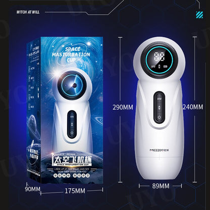 Men's Vibrator, Sex Toy for Male Masturbation, with Telescopic LCD Camera