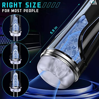 Automatic Masturbation Cup For Men For Penis Stimulation Vibrating 7 Times By Hand Vibrating 7 Times