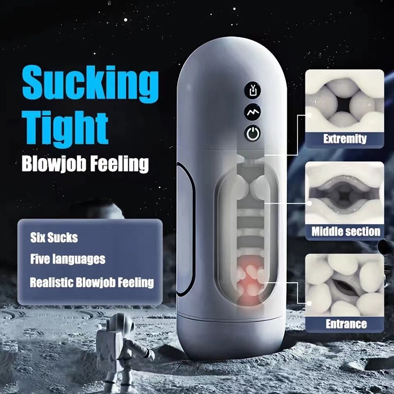 Automatic Adult Masturbator Cup, Deep Throat Sucking Machine