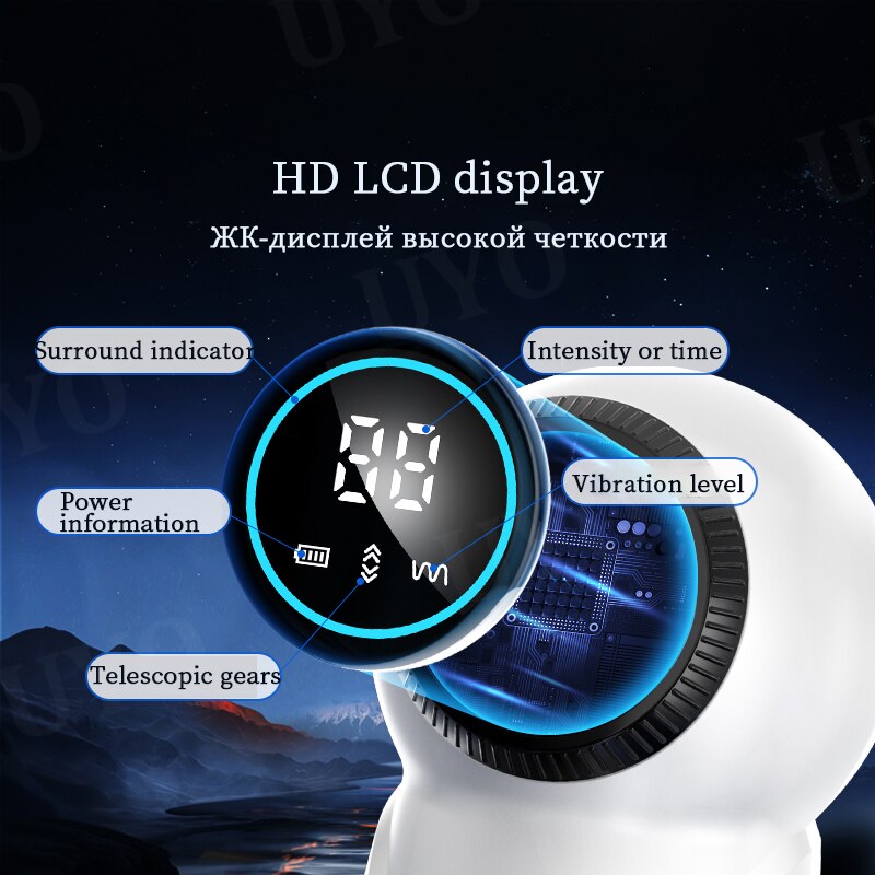 Men's Vibrator, Sex Toy for Male Masturbation, with Telescopic LCD Camera