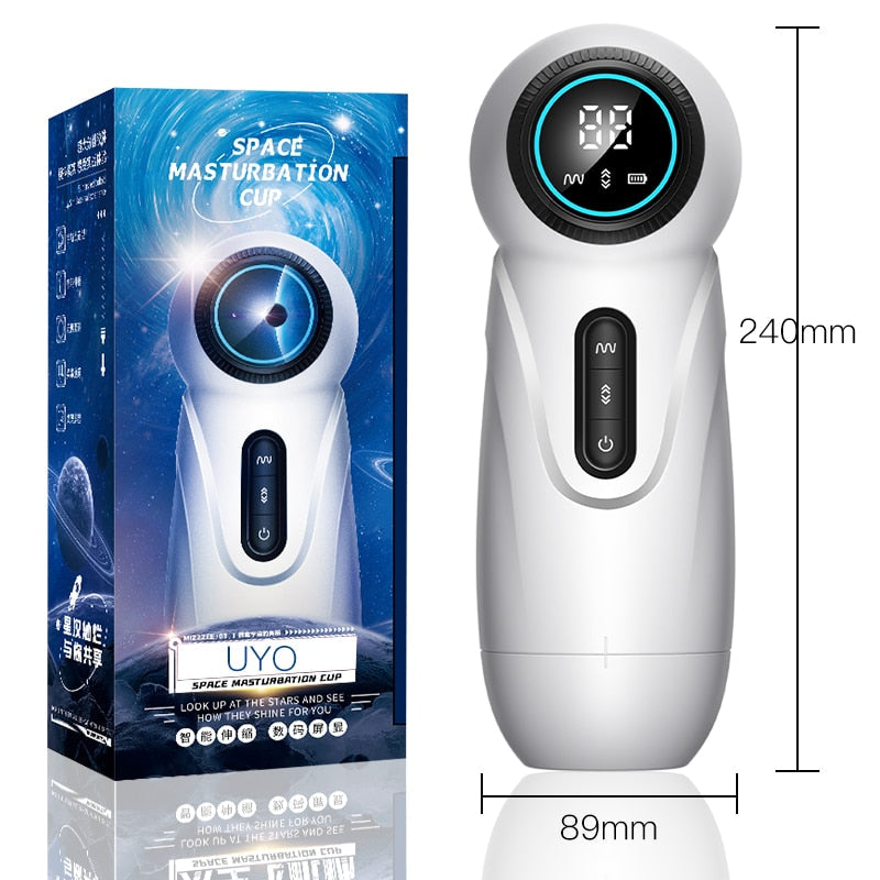 Men's Vibrator, Sex Toy for Male Masturbation, with Telescopic LCD Camera
