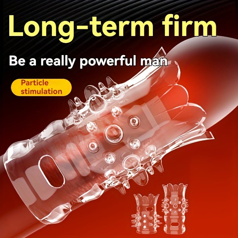 2pcs Men's Wolf Teeth Penis Sleeve Penis Cover Add More Fun And Excitement For Men Women Couples - My Store2pcs Men's Wolf Teeth Penis Sleeve Penis Cover Add More Fun And Excitement For Men Women Couplesthai - adultMy StoreTransparent2pcs Men's Wolf Teeth Penis Sleeve Penis Cover Add More Fun And Excitement For Men Women Couples