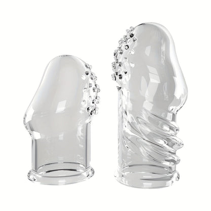 2pcs Transparent Permanent Empty Penis Sleeve. Soft Elastic TPE Material. Delayed Ejaculation Penis Ring. Reusable Dildo Penis Sleeve. Granular Texture Penis Extender. Physical Sensitivity Reduction. Penis Expansion For Men And Couples To Use Sex Toy - My Store2pcs Transparent Permanent Empty Penis Sleeve. Soft Elastic TPE Material. Delayed Ejaculation Penis Ring. Reusable Dildo Penis Sleeve. Granular Texture Penis Extender. Physical Sensitivity Reduction. Penis Expansion For Men And Couples To 