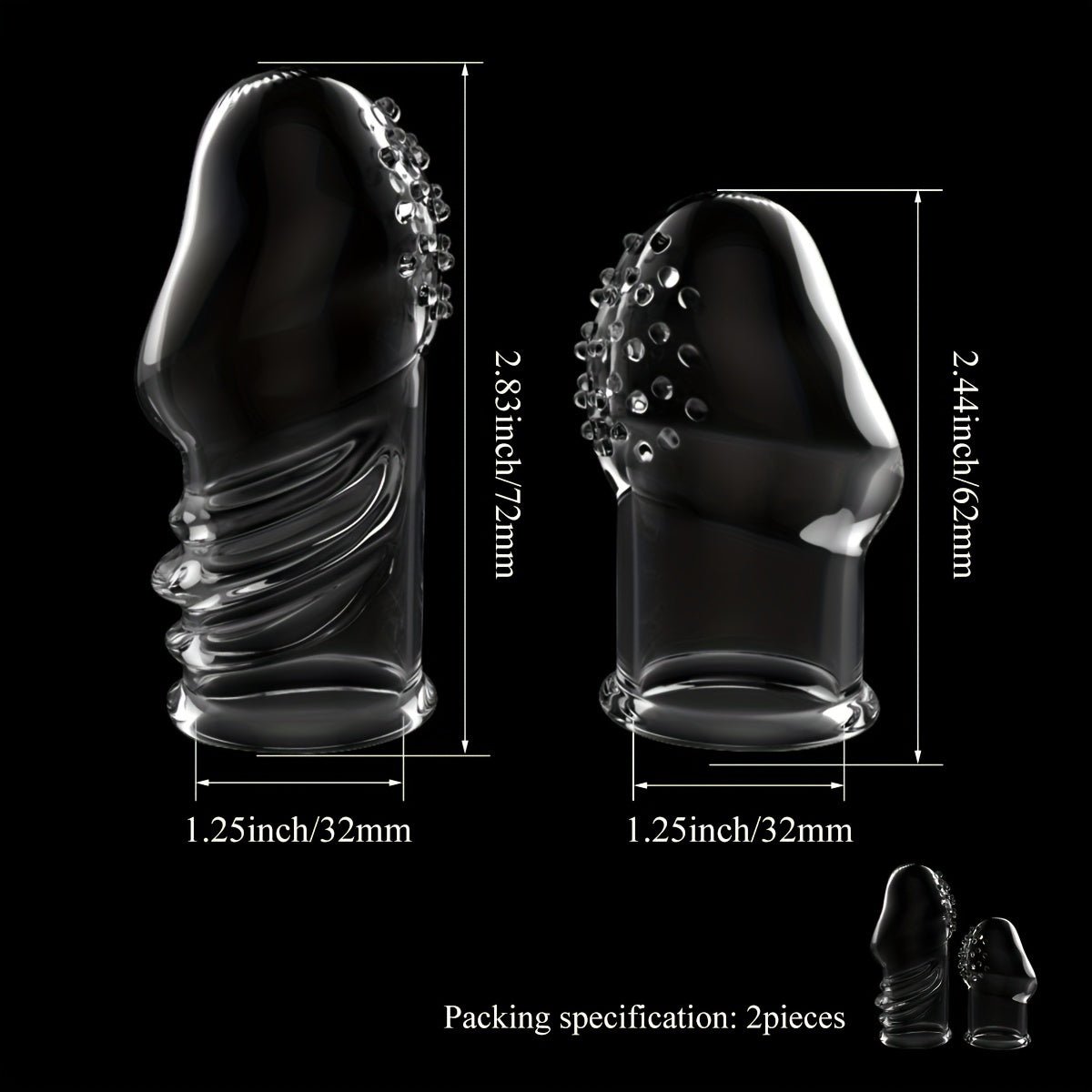 2pcs Transparent Permanent Empty Penis Sleeve. Soft Elastic TPE Material. Delayed Ejaculation Penis Ring. Reusable Dildo Penis Sleeve. Granular Texture Penis Extender. Physical Sensitivity Reduction. Penis Expansion For Men And Couples To Use Sex Toy - My Store2pcs Transparent Permanent Empty Penis Sleeve. Soft Elastic TPE Material. Delayed Ejaculation Penis Ring. Reusable Dildo Penis Sleeve. Granular Texture Penis Extender. Physical Sensitivity Reduction. Penis Expansion For Men And Couples To 