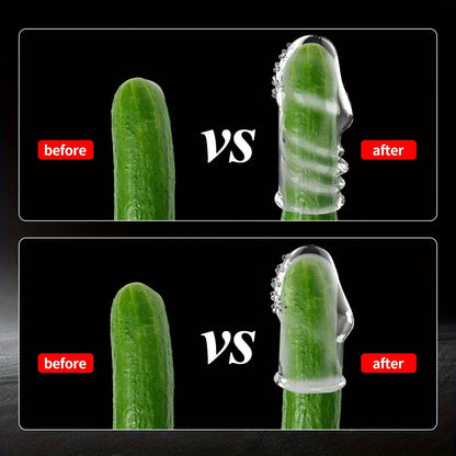2pcs Transparent Permanent Empty Penis Sleeve. Soft Elastic TPE Material. Delayed Ejaculation Penis Ring. Reusable Dildo Penis Sleeve. Granular Texture Penis Extender. Physical Sensitivity Reduction. Penis Expansion For Men And Couples To Use Sex Toy - My Store2pcs Transparent Permanent Empty Penis Sleeve. Soft Elastic TPE Material. Delayed Ejaculation Penis Ring. Reusable Dildo Penis Sleeve. Granular Texture Penis Extender. Physical Sensitivity Reduction. Penis Expansion For Men And Couples To 