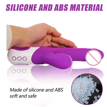 3 IN 1 Vibrator Clitoris Sucker Anal Vagina Stimulator 12 Speed Vibrating Dildo 3 Mode Oral Vacuum Sucking Sex Toys for Women
