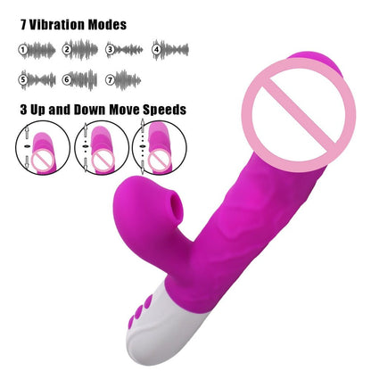3 In 1 Heating Rabbit Vibrator Telescopic Rotating Dildo Clitoris Sucking Vagina G Spot Stimulate Vibrators Sex Toys for Women - My Store3 In 1 Heating Rabbit Vibrator Telescopic Rotating Dildo Clitoris Sucking Vagina G Spot Stimulate Vibrators Sex Toys for Women33sextoysMy StoreChinaTH3 In 1 Heating Rabbit Vibrator Telescopic Rotating Dildo Clitoris Sucking Vagina G Spot Stimulate Vibrators Sex Toys for Women