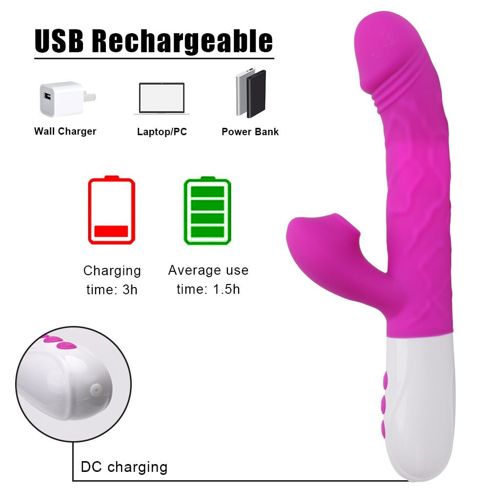 3 In 1 Heating Rabbit Vibrator Telescopic Rotating Dildo Clitoris Sucking Vagina G Spot Stimulate Vibrators Sex Toys for Women - My Store3 In 1 Heating Rabbit Vibrator Telescopic Rotating Dildo Clitoris Sucking Vagina G Spot Stimulate Vibrators Sex Toys for Women33sextoysMy StoreChinaTH3 In 1 Heating Rabbit Vibrator Telescopic Rotating Dildo Clitoris Sucking Vagina G Spot Stimulate Vibrators Sex Toys for Women