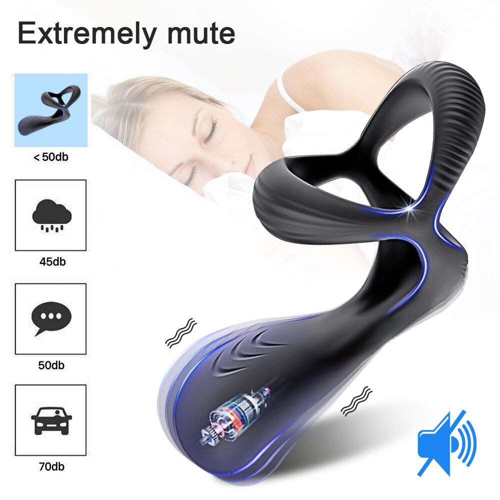 3 In 1 Vibrating Cock Ring Male Vibrator Penis Ring Delay Ejaculation Cockring Perineum Stimulator Sex Toys for Men Adult Goods - My Store3 In 1 Vibrating Cock Ring Male Vibrator Penis Ring Delay Ejaculation Cockring Perineum Stimulator Sex Toys for Men Adult Goods33sextoysMy StoreChina-SJH12-BOXSJH12 - BOX3 In 1 Vibrating Cock Ring Male Vibrator Penis Ring Delay Ejaculation Cockring Perineum Stimulator Sex Toys for Men Adult Goods