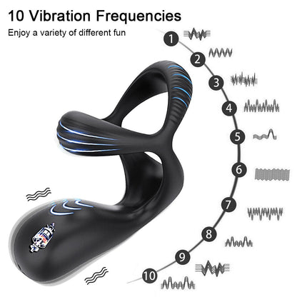3 In 1 Vibrating Cock Ring Male Vibrator Penis Ring Delay Ejaculation Cockring Perineum Stimulator Sex Toys for Men Adult Goods - My Store3 In 1 Vibrating Cock Ring Male Vibrator Penis Ring Delay Ejaculation Cockring Perineum Stimulator Sex Toys for Men Adult Goods33sextoysMy StoreChina-SJH12-BOXSJH12 - BOX3 In 1 Vibrating Cock Ring Male Vibrator Penis Ring Delay Ejaculation Cockring Perineum Stimulator Sex Toys for Men Adult Goods