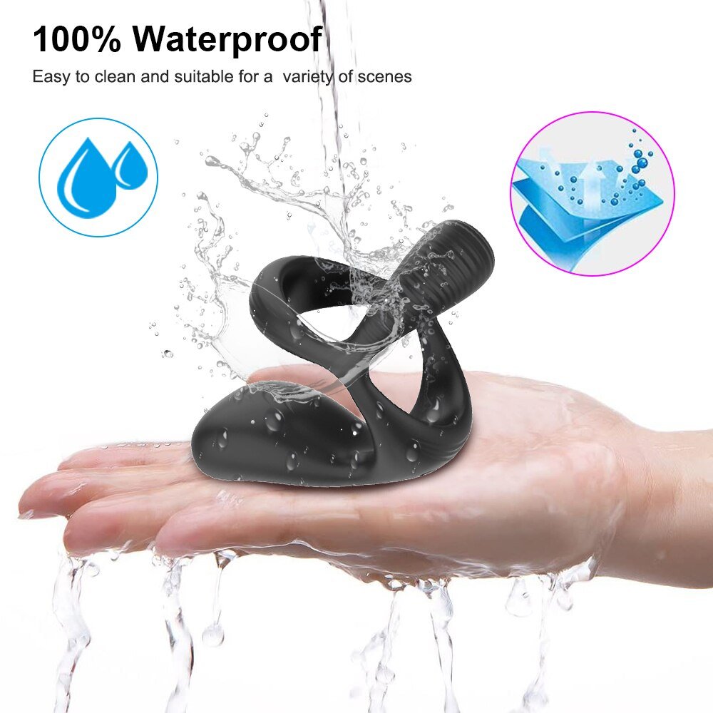 3 In 1 Vibrating Cock Ring Male Vibrator Penis Ring Delay Ejaculation Cockring Perineum Stimulator Sex Toys for Men Adult Goods - My Store3 In 1 Vibrating Cock Ring Male Vibrator Penis Ring Delay Ejaculation Cockring Perineum Stimulator Sex Toys for Men Adult Goods33sextoysMy StoreChina-SJH12-BOXSJH12 - BOX3 In 1 Vibrating Cock Ring Male Vibrator Penis Ring Delay Ejaculation Cockring Perineum Stimulator Sex Toys for Men Adult Goods