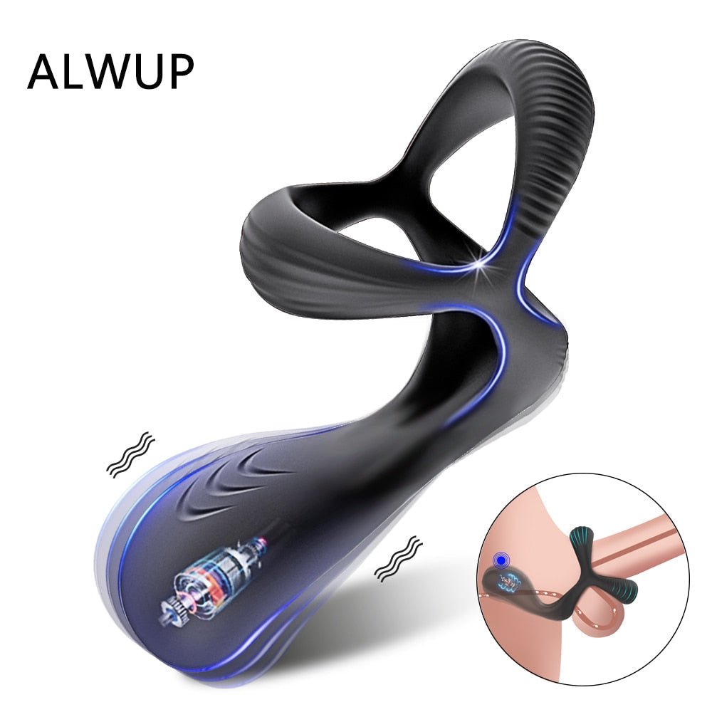 3 In 1 Vibrating Cock Ring Male Vibrator Penis Ring Delay Ejaculation Cockring Perineum Stimulator Sex Toys for Men Adult Goods - My Store3 In 1 Vibrating Cock Ring Male Vibrator Penis Ring Delay Ejaculation Cockring Perineum Stimulator Sex Toys for Men Adult Goods33sextoysMy StoreChina-SJH12-BOXSJH12 - BOX3 In 1 Vibrating Cock Ring Male Vibrator Penis Ring Delay Ejaculation Cockring Perineum Stimulator Sex Toys for Men Adult Goods