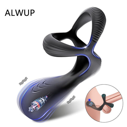 3 In 1 Vibrating Cock Ring Male Vibrator Penis Ring Delay Ejaculation Cockring Perineum Stimulator Sex Toys for Men Adult Goods - My Store3 In 1 Vibrating Cock Ring Male Vibrator Penis Ring Delay Ejaculation Cockring Perineum Stimulator Sex Toys for Men Adult Goods33sextoysMy StoreChina-SJH12-BOXSJH12 - BOX3 In 1 Vibrating Cock Ring Male Vibrator Penis Ring Delay Ejaculation Cockring Perineum Stimulator Sex Toys for Men Adult Goods